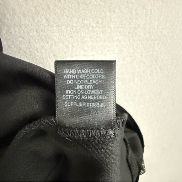 Liz Claiborne Dress Women's Size 6 Sleeveless Mesh Trim Zip Back Black - Picture 10 of 13